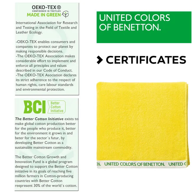 Toalha de Praia Benetton BE142 Amarelo