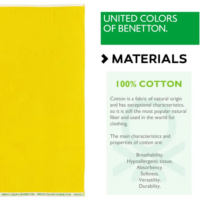 Toalha de Praia Benetton BE142 Amarelo
